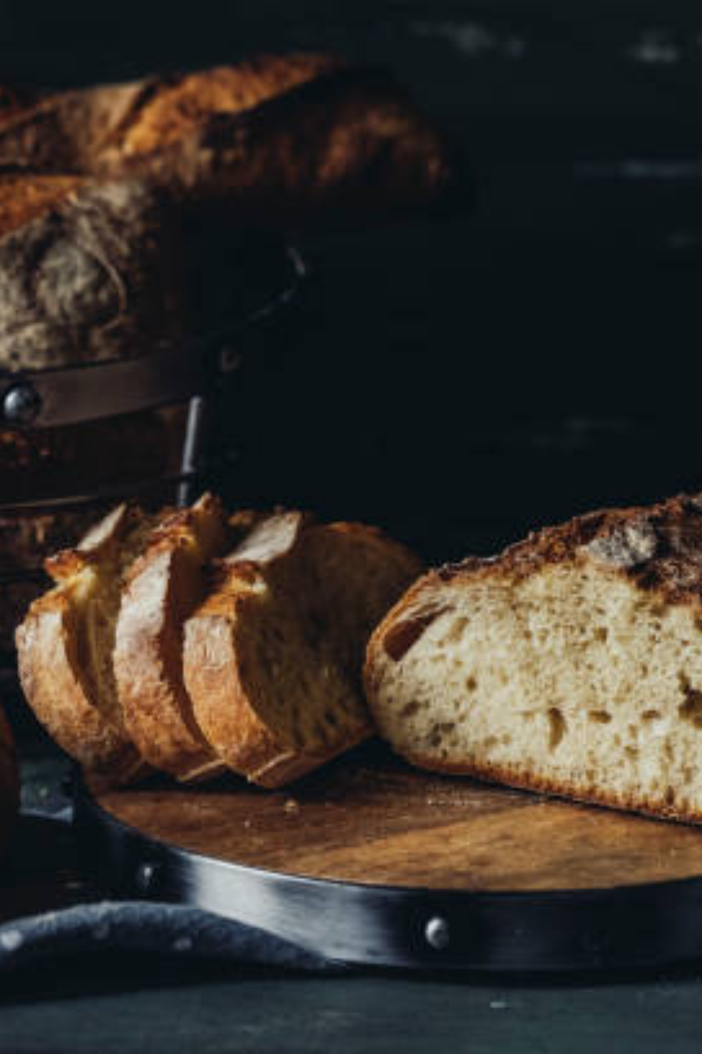 Image illustrates artisan bread.
