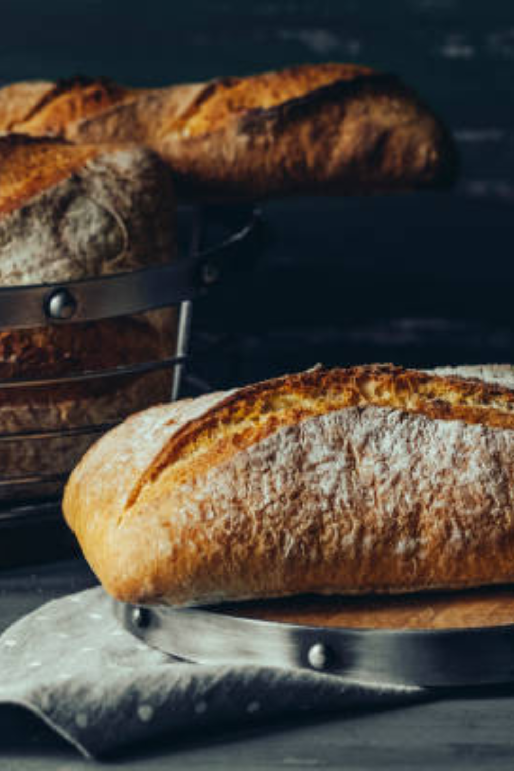 Image illustrates artisan bread.