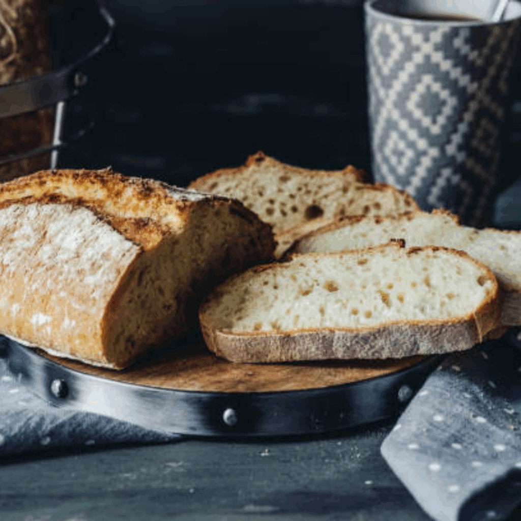 Image illustrates artisan bread.