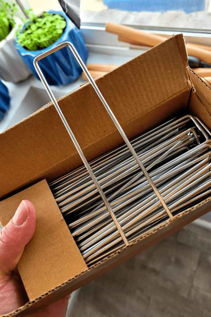 Image illustrates a square foot garden.