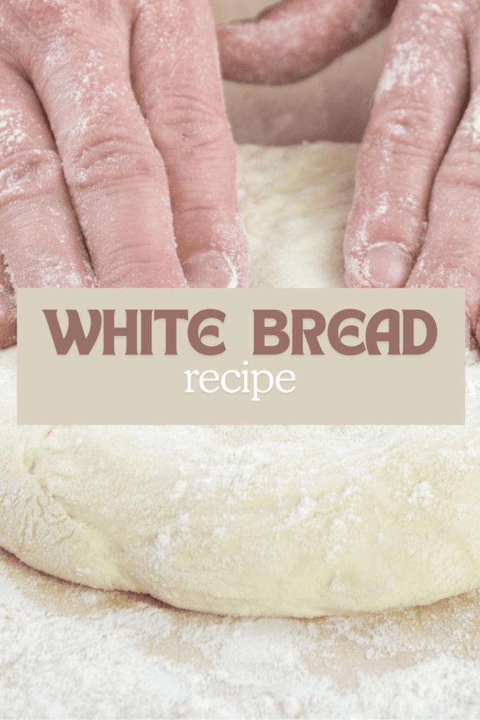 Image illustrates a white bread recipe.
