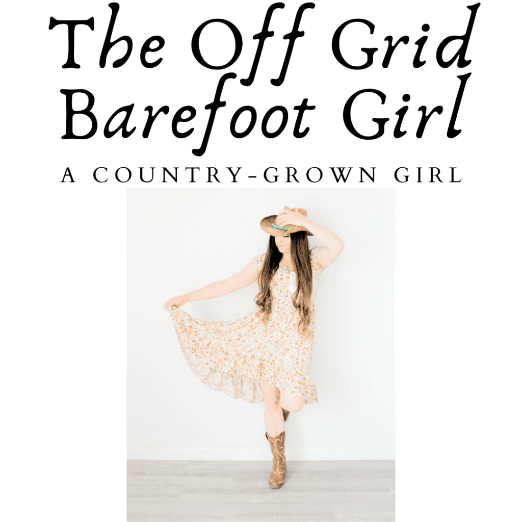 Image illustrates The Off Grid Barefoot Girl