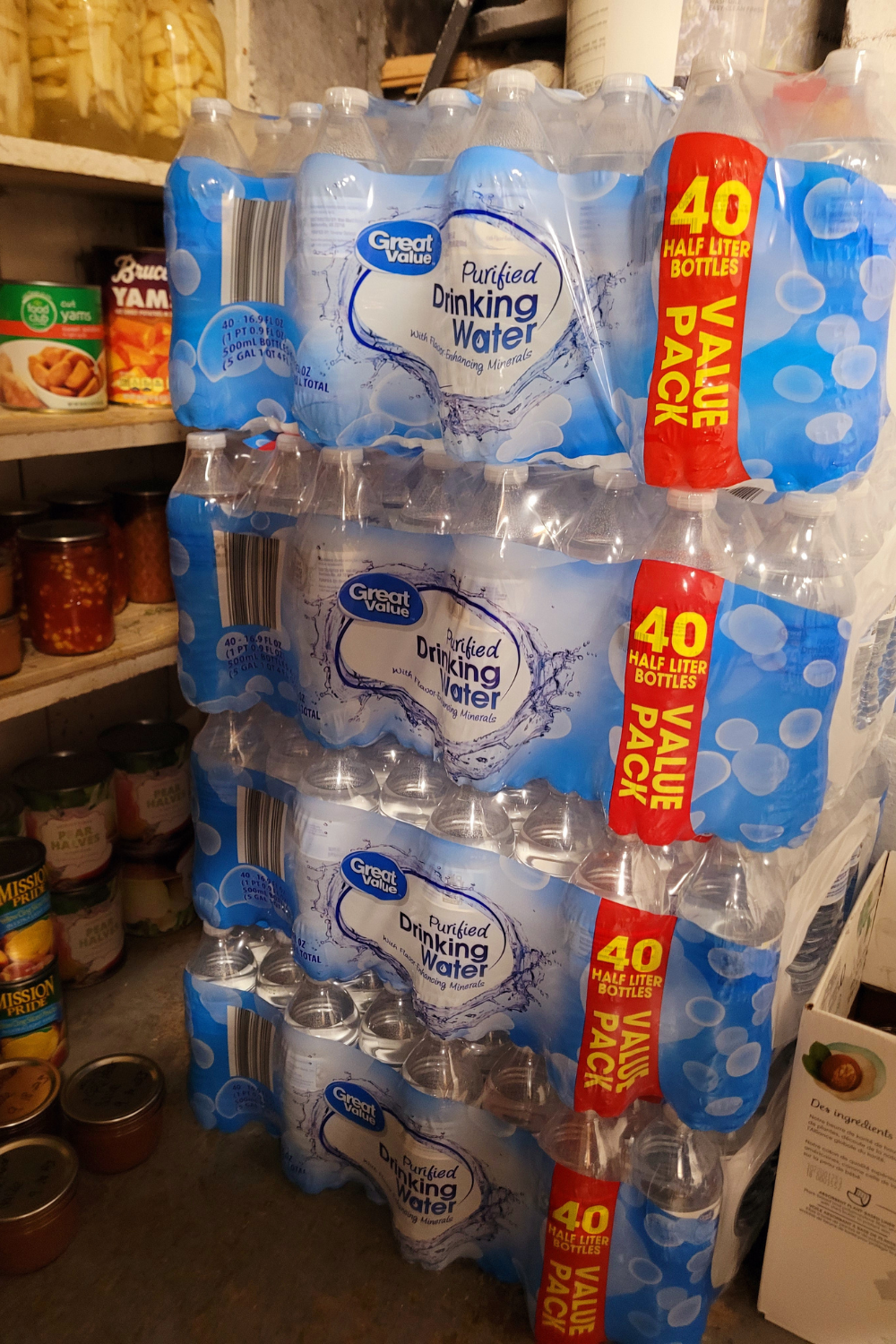 Image illustrates food for the best foods to stockpile.