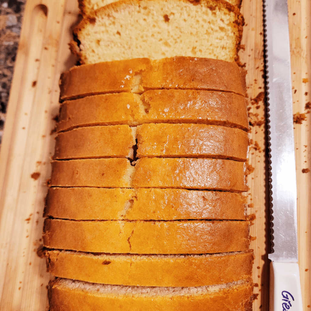 Image illustrates sweet bread.