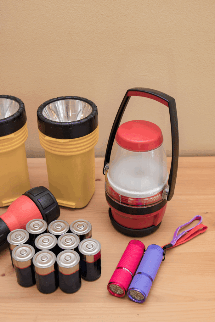 Image illustrates a power outage demonstrating a no power survival challenge. 