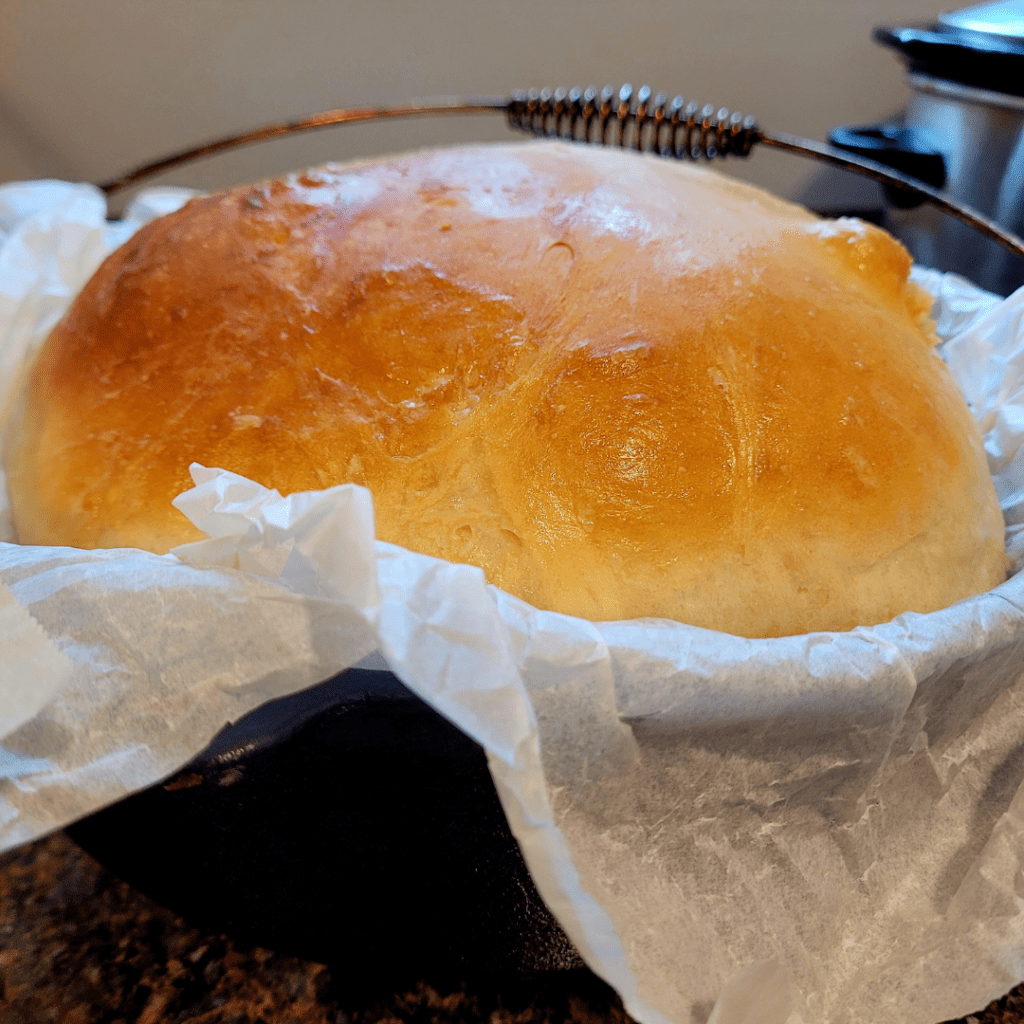 Image illustrates boule bread.