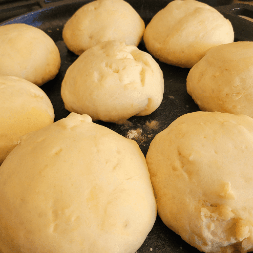 homemade burger buns