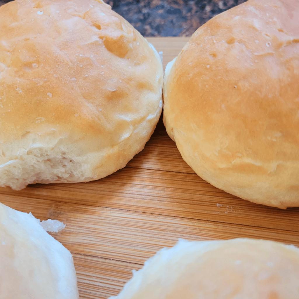 homemade burger buns