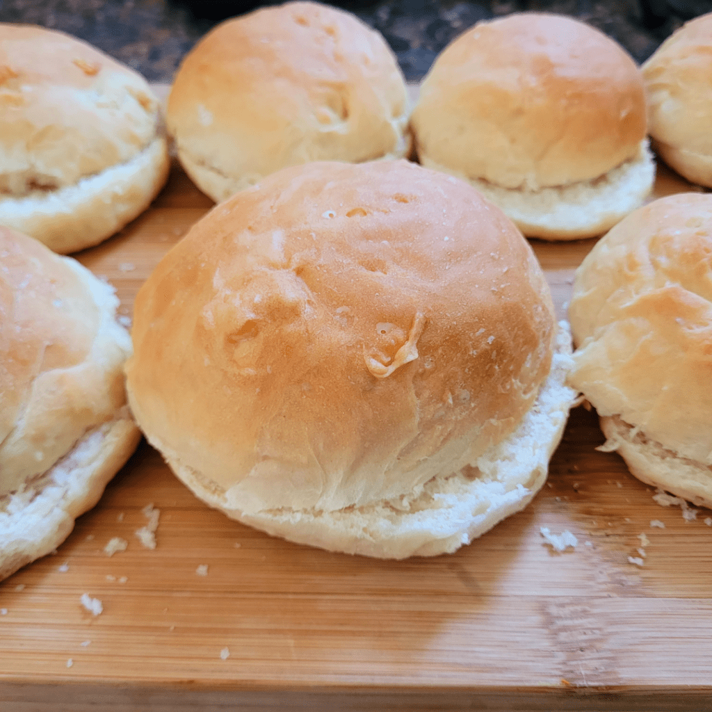 homemade burger buns