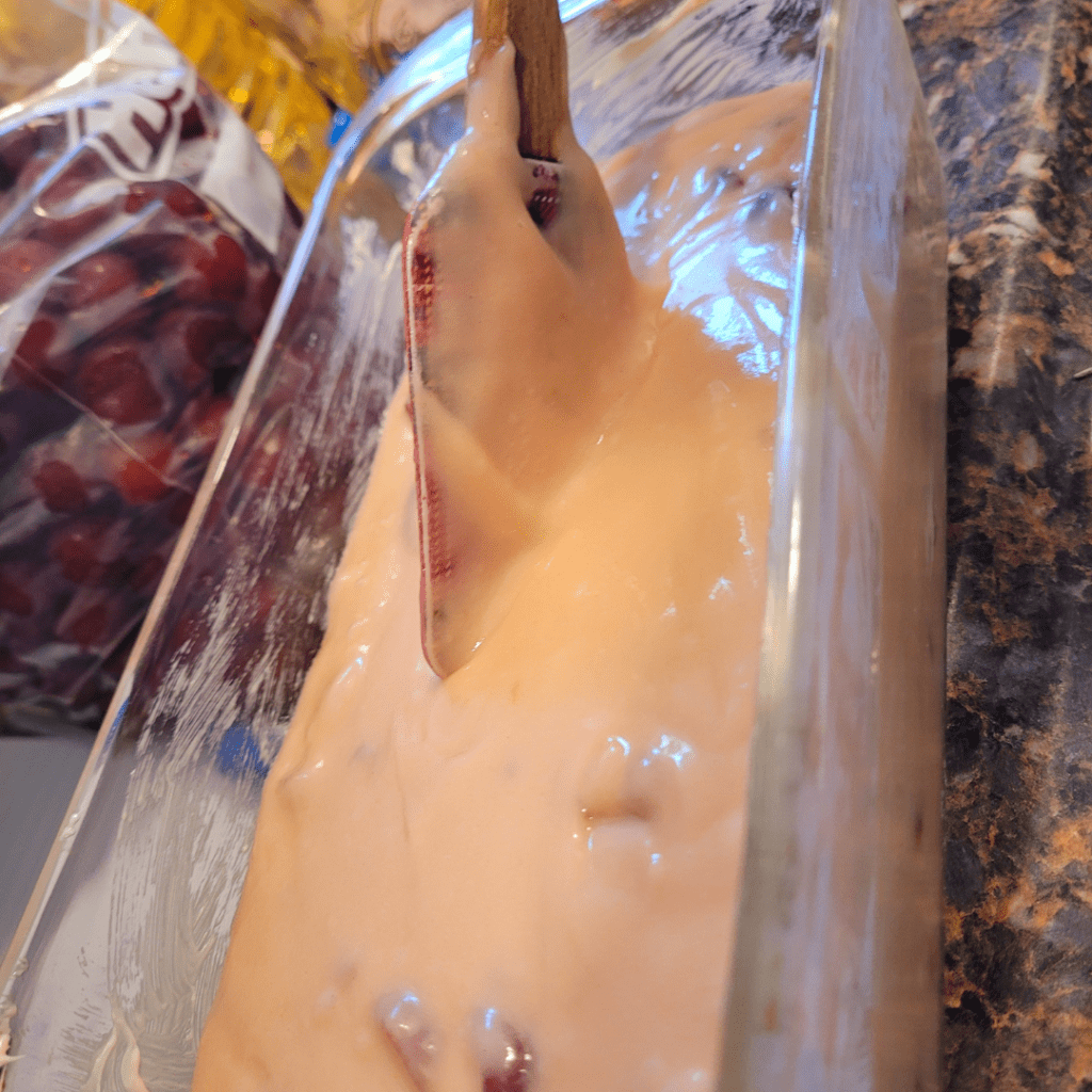 making cherry bread