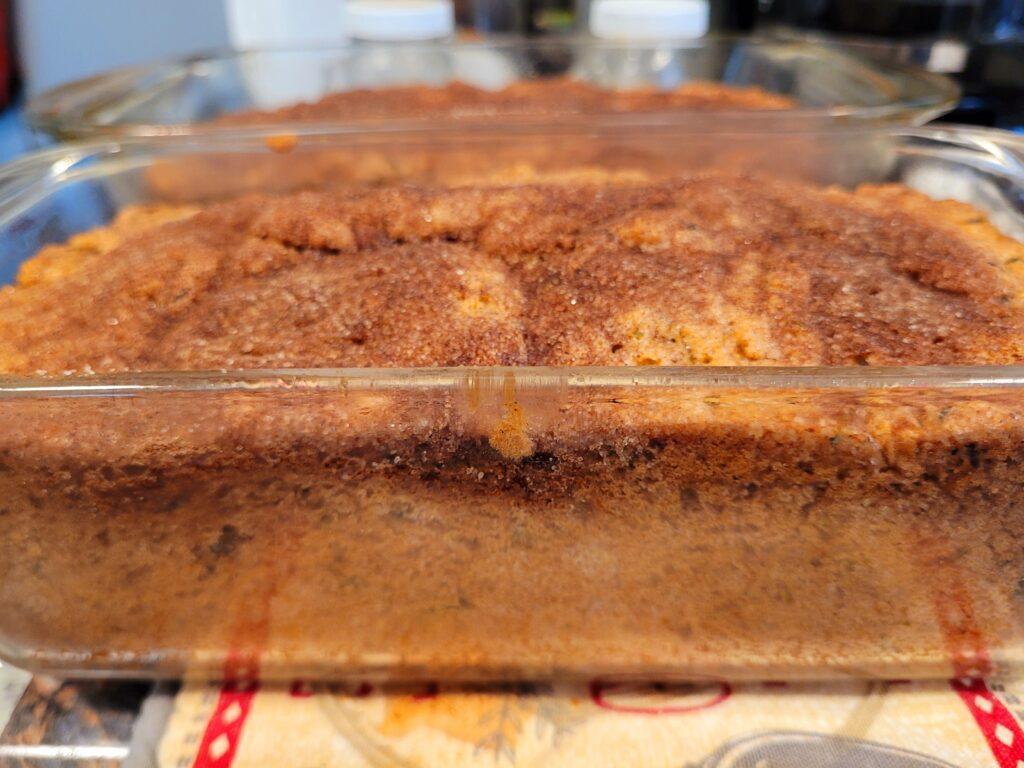 Image illustrates snickerdoodle zucchini bread. 