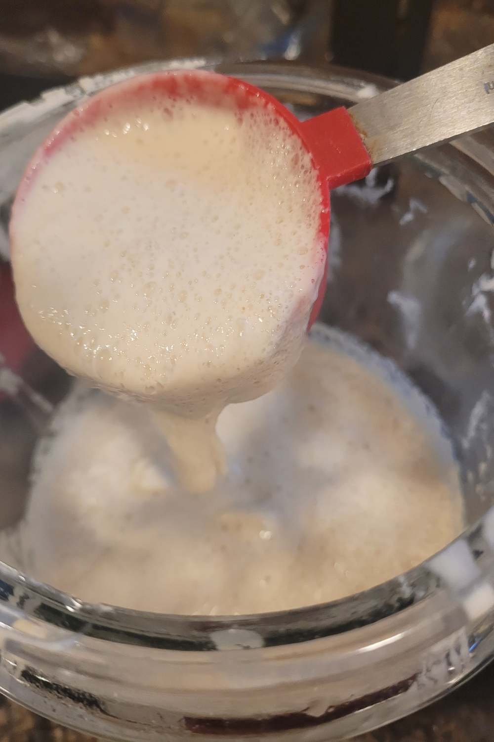 Image illustrates wild yeast recipe sourdough starter.