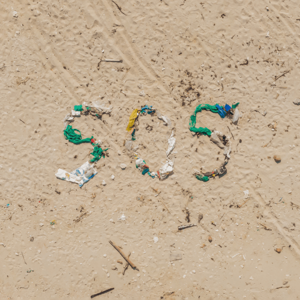 Image illustrates SOS signal for wilderness survival skills.