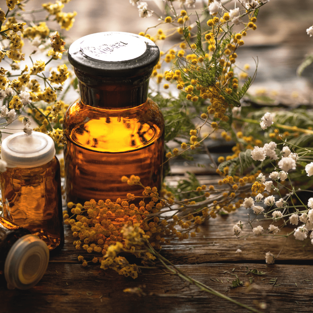 Image illustrating herbs for natural pain relievers.