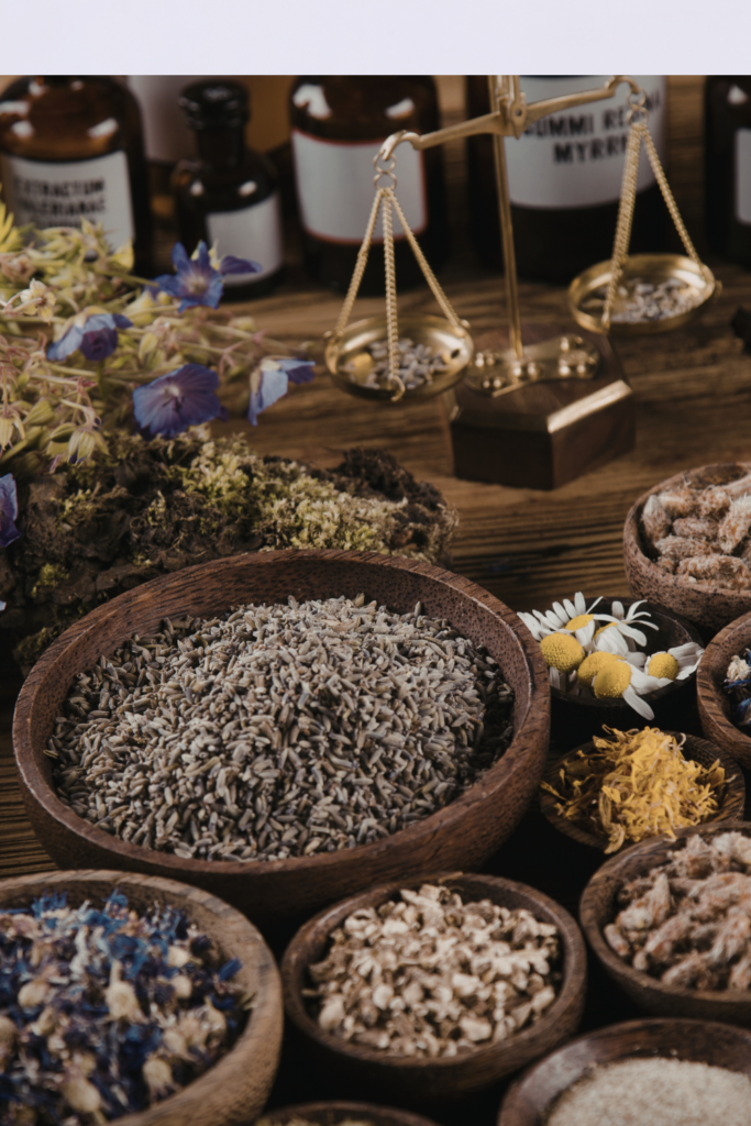 Image illustrates natural pain relievers.