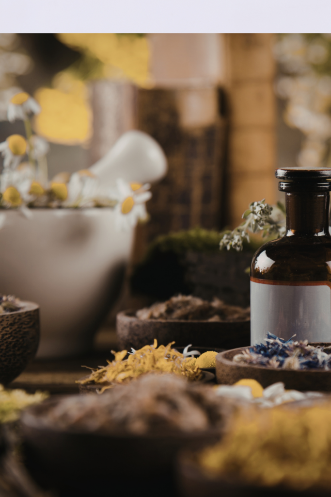 Image illustrates natural pain relievers.