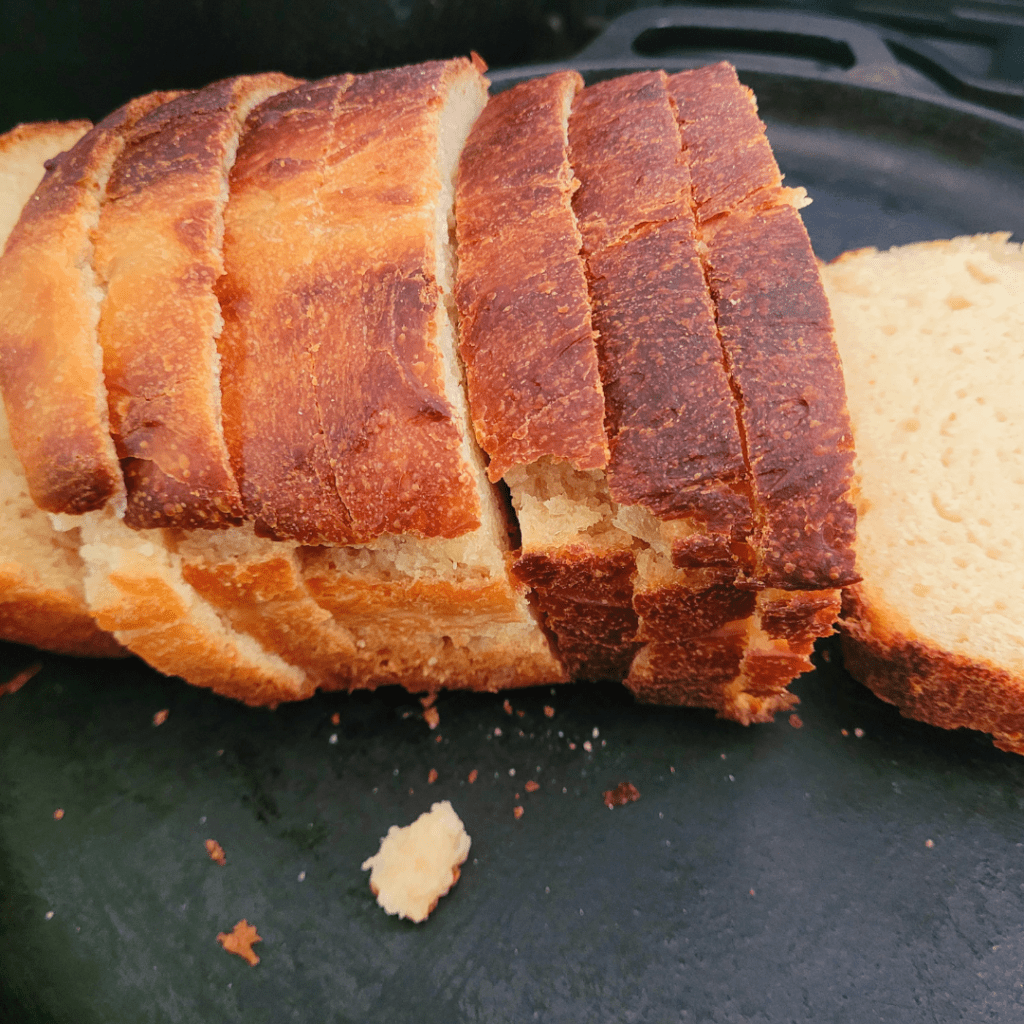Image illustrates stale bread for turning stale bread into breadcrumbs. 