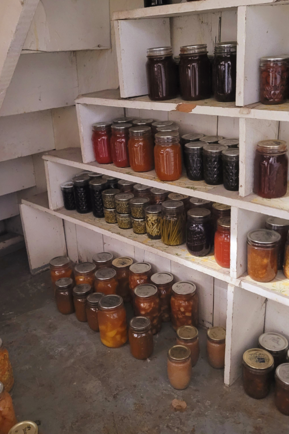 Image illustrates a pantry for a practical pantry prepper. 