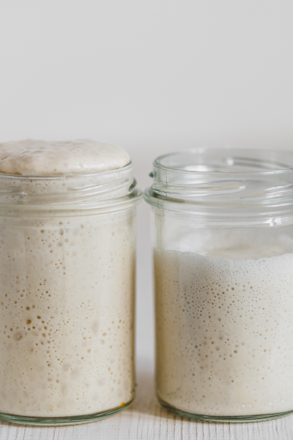 Image illustrates wild yeast recipe sourdough starter.