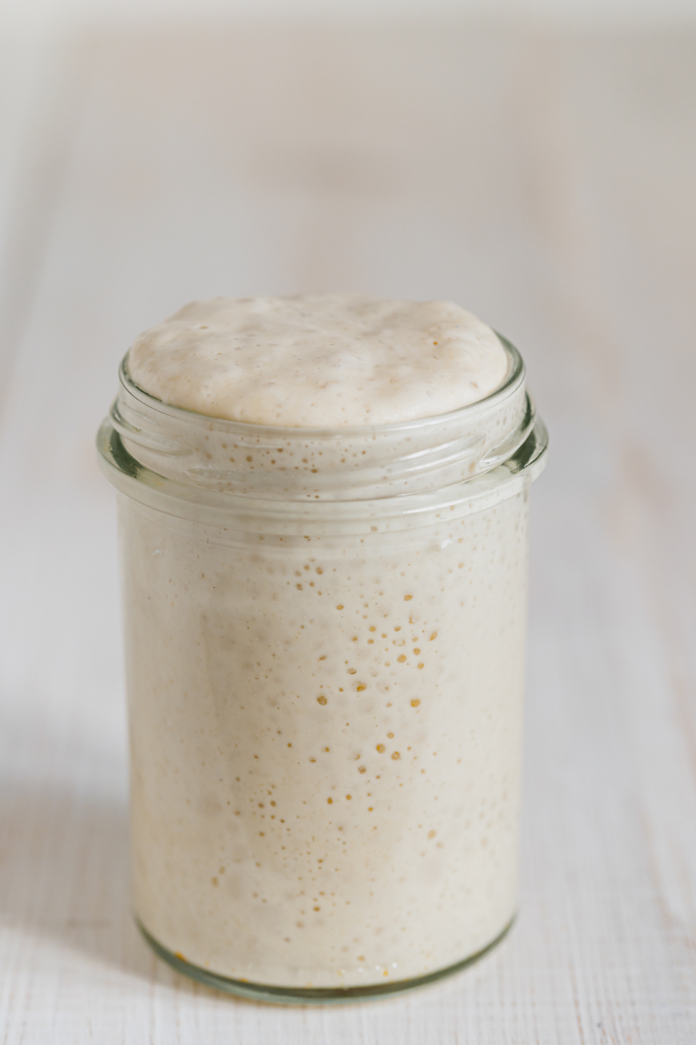 Image illustrates wild yeast recipe sourdough starter.