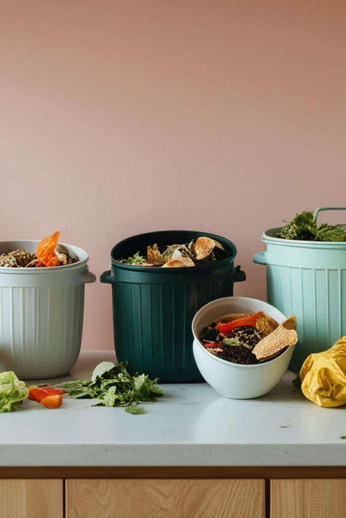 Image illustrates indoor composting.