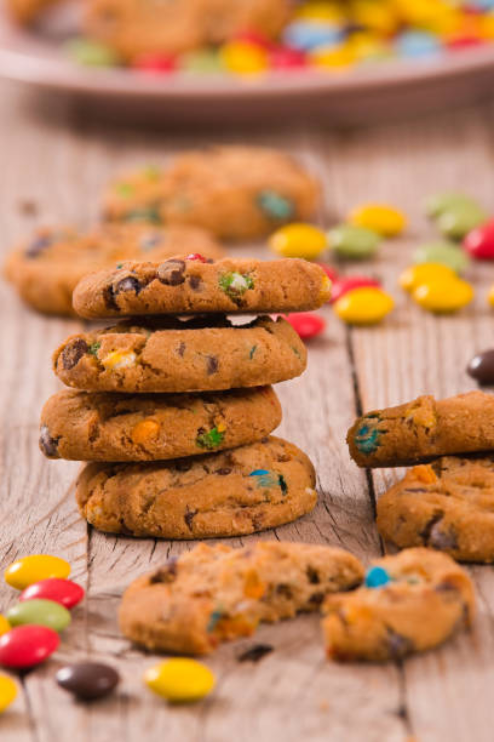 Image illustrates Reese's Peanut Butter Chip cookies for 25 days of Christmas cookies. 