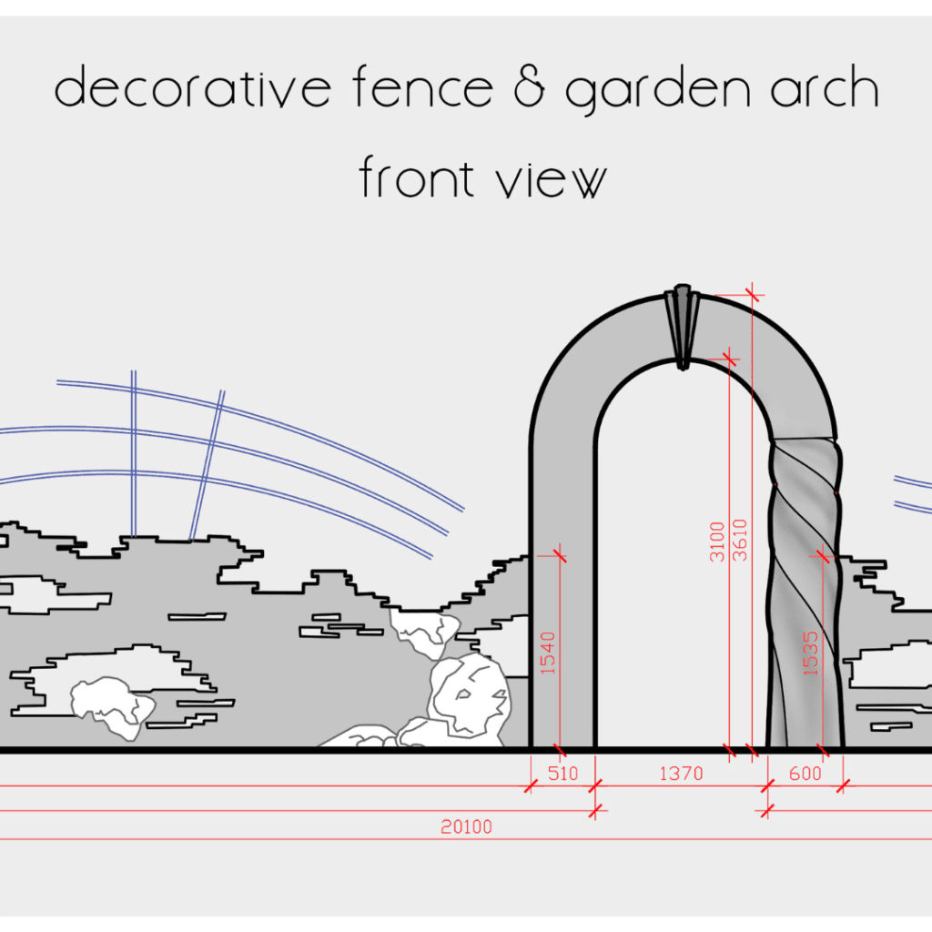 Image illustrates a drawing of a garden layout plan for how to plan a vegetable garden. 