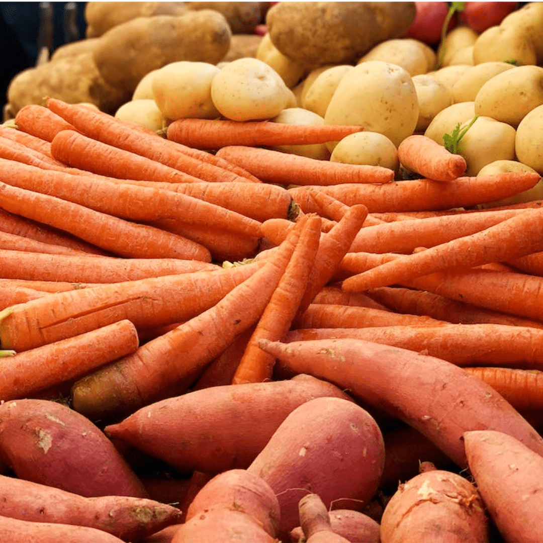 Image illustrates root vegetables for winter sowing.