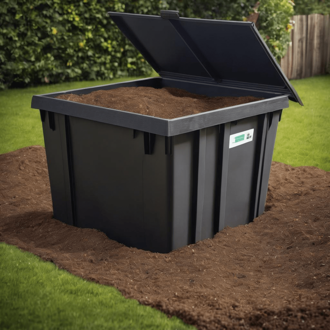 Image illustrates a worm bin for information on how to start a worm bin.