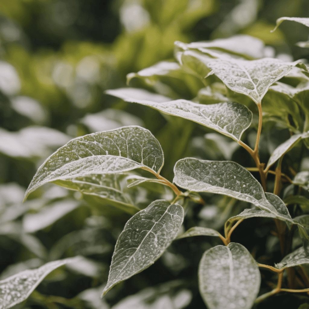 Image illustrates a plant with white powdery mildew demonstrating how to get rid of powdery mildew in your garden.
