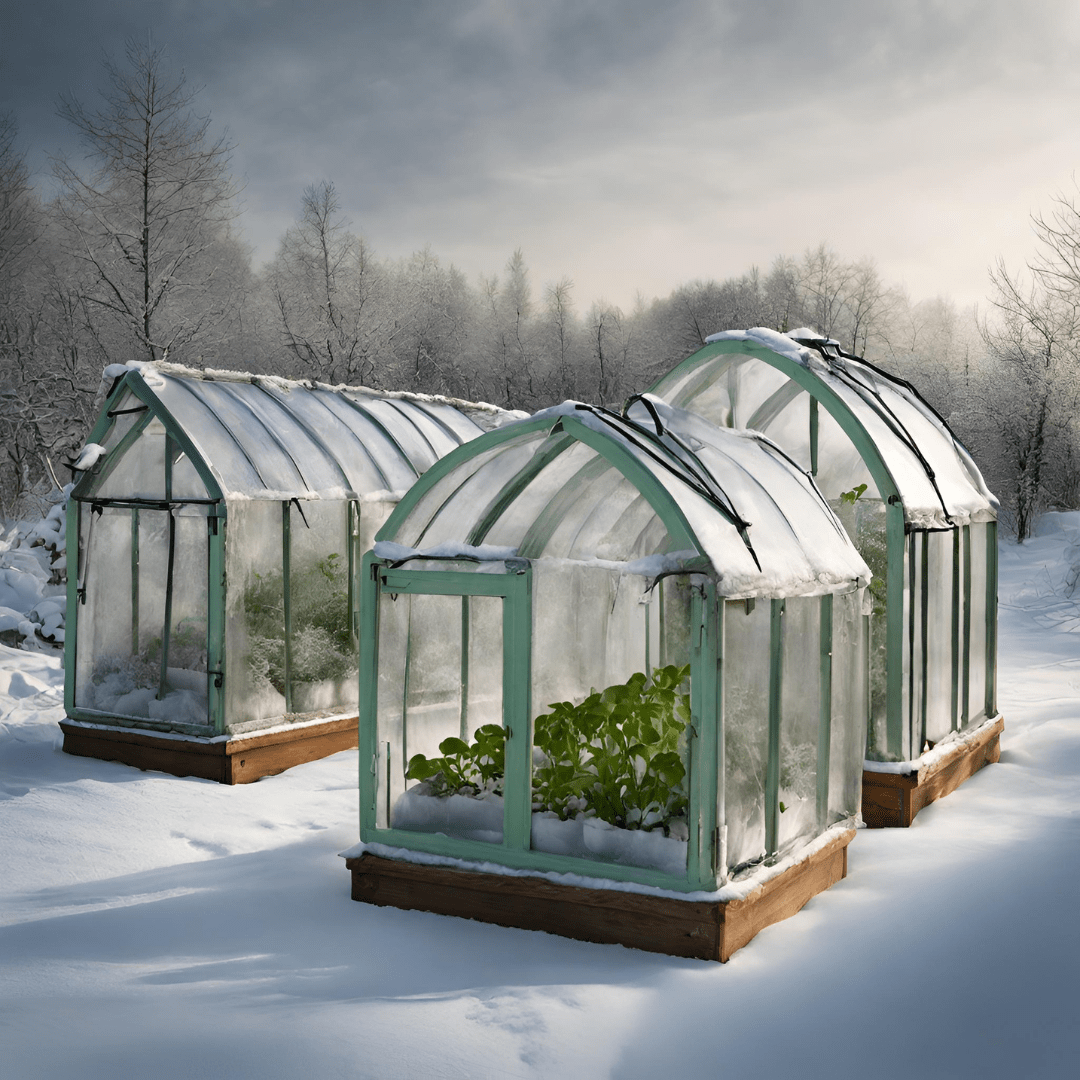 Image illustrates plants in a greenhouse for how to build mini greenhouses.