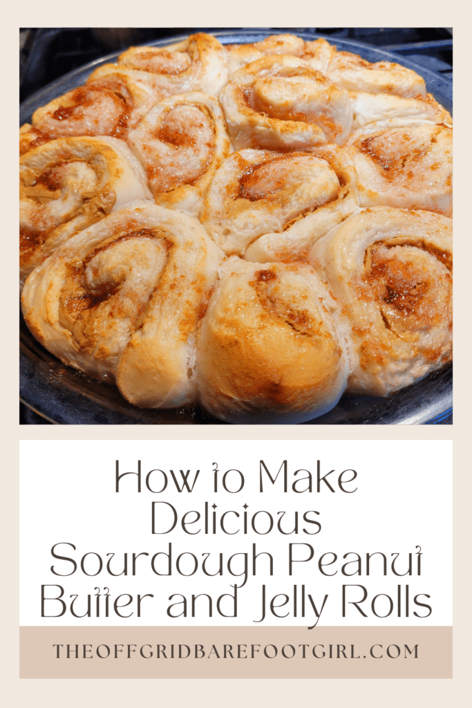 Image illustrates a Pinterest pin of peanut butter and jelly rolls.