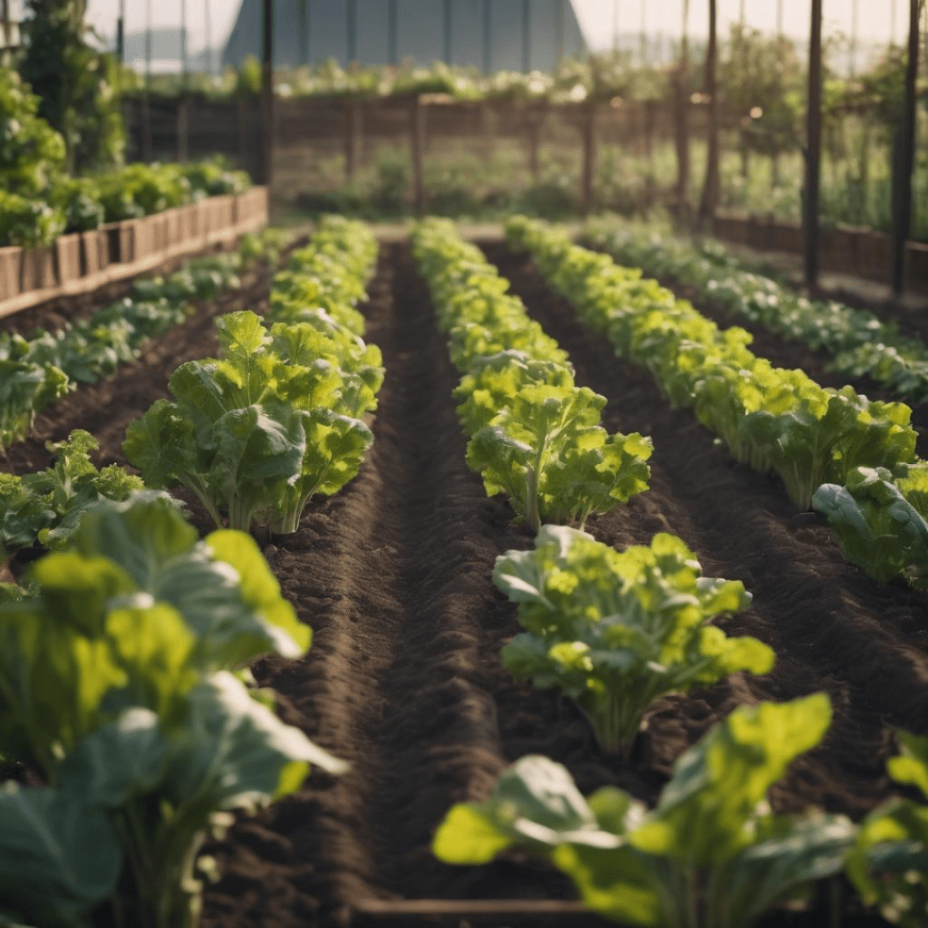 Image illustrates a vegetable garden.