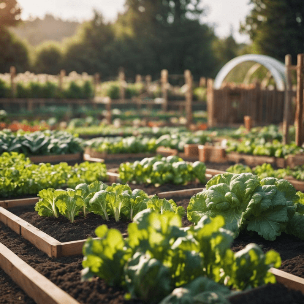 Image illustrates a vegetable garden demonstrating information about the fastest growing vegetables.