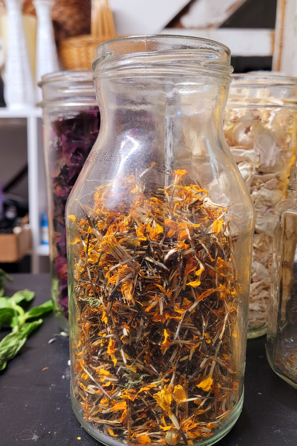 Image illustrates marigold seeds.