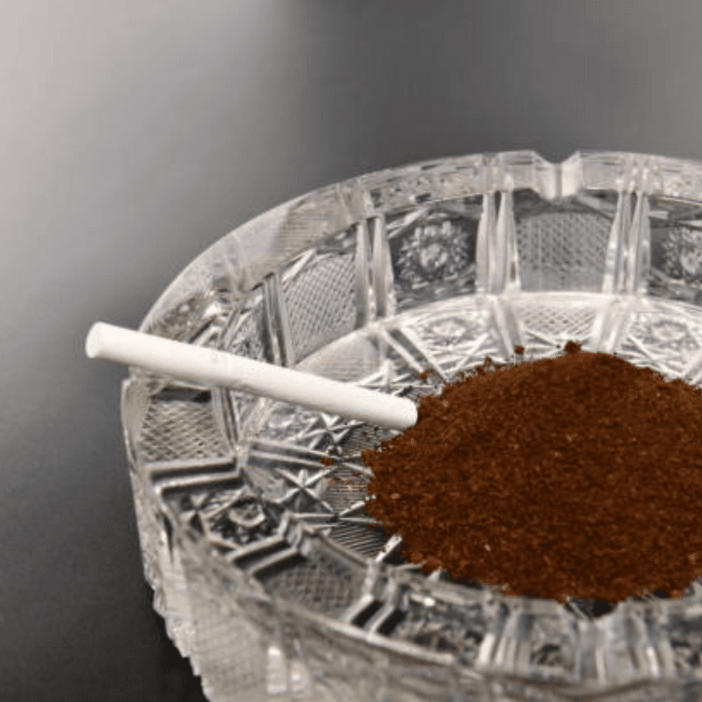 Image illustrates uses for coffee grounds. 