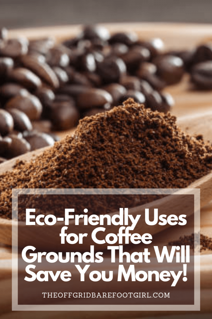 Image illustrates coffee grounds demonstrating many uses for coffee grounds. 