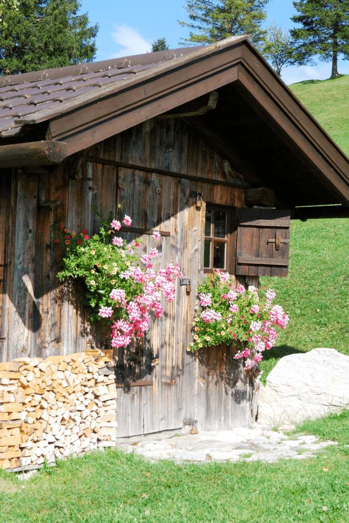 Image illustrates an off-grid barn.