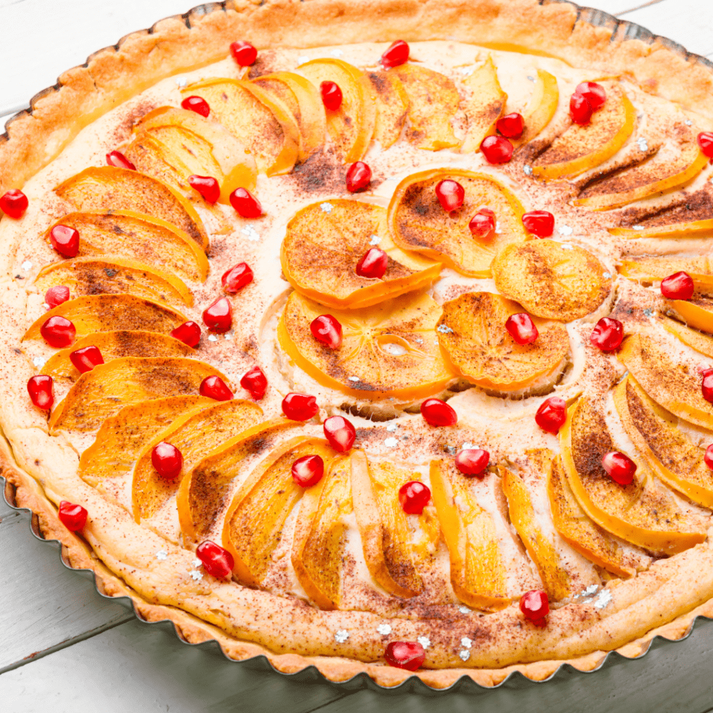 Image illustrates persimmon recipes. 