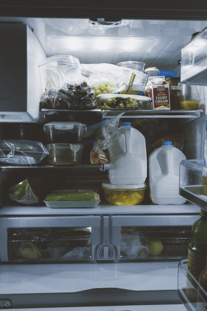 Image illustrates a fridge demonstrating how many watts does a fridge use.