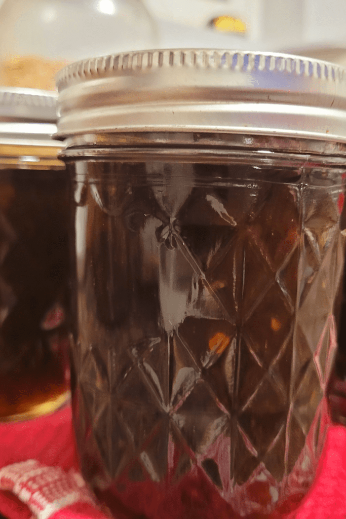 Image illustrates roasted pepper jam.