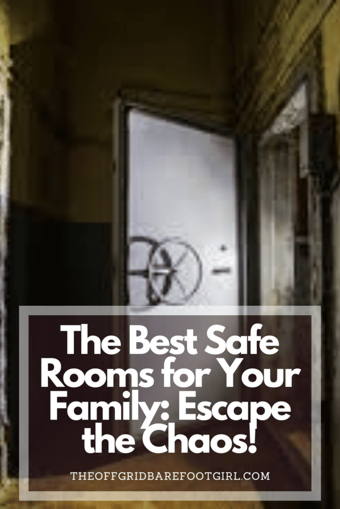 Image illustrates a Pinterest pin of safe rooms. 