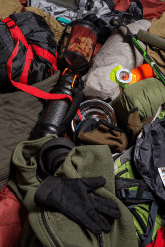 Image illustrates emergency survival equipment. 