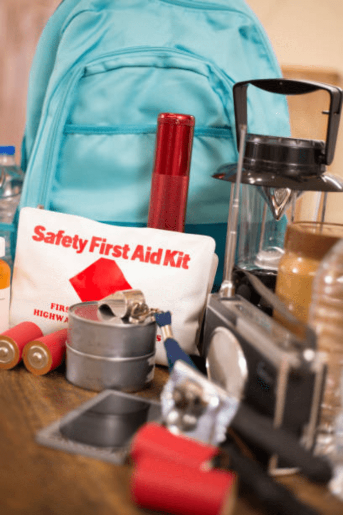 Image illustrates emergency survival equipment. 