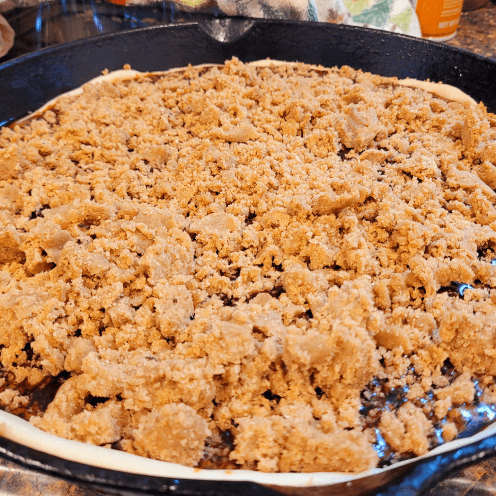 Image illustrates shoofly pie.