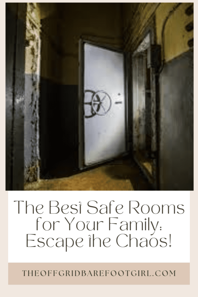 Image illustrates a Pinterest pin of safe rooms. 