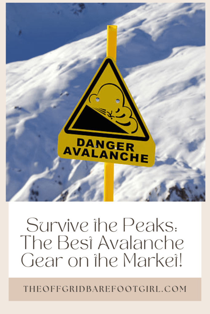 Image illustrates a Pinterest pin of an avalanche.