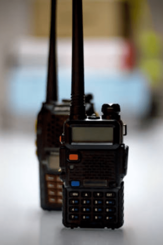 Image illustrates ham radio aerials.