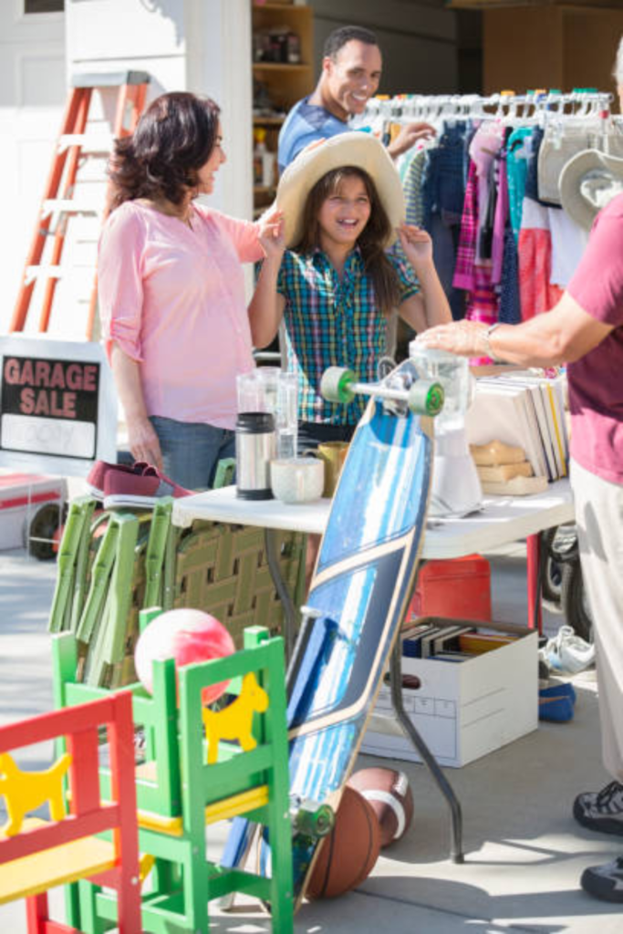 Image illustrates items for bartering. 