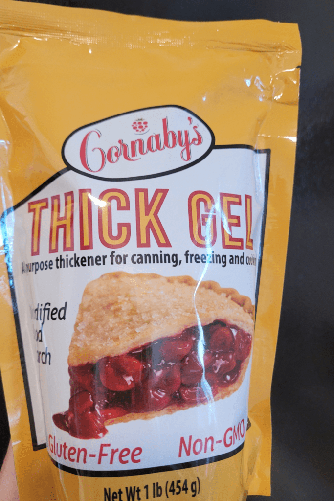 Image illustrates thick gel for canning.